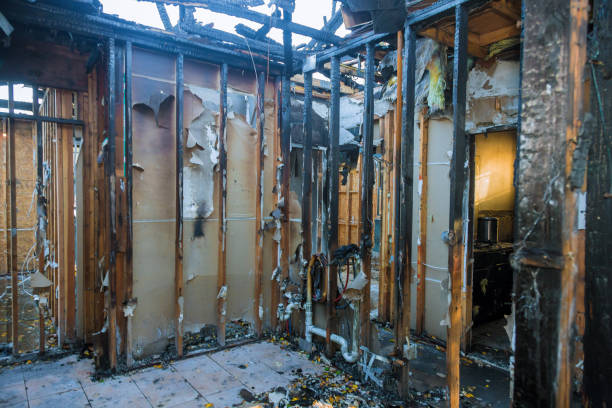 Professional Fire Damage Removal technician working in Hydes, MD